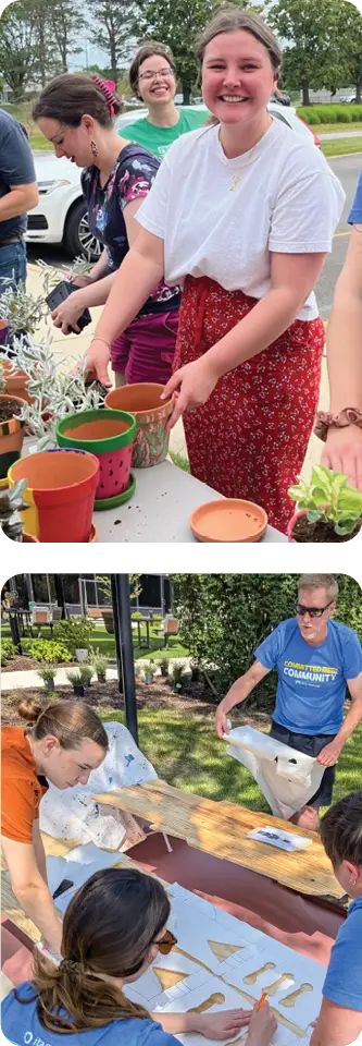 ITA Group team members interact with local charities